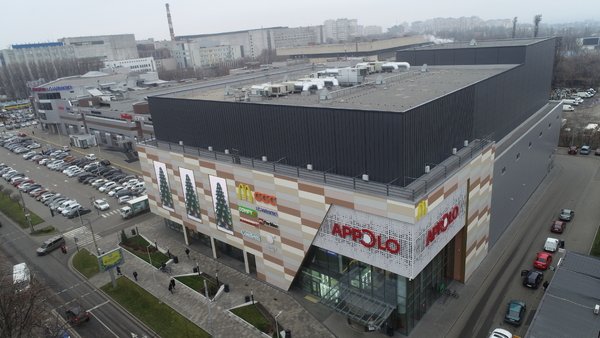 Комплекс работ по устройству кровли ТРЦ APPOLO 2