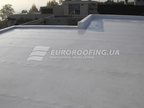 Flat roof installation Private house, Dniprove