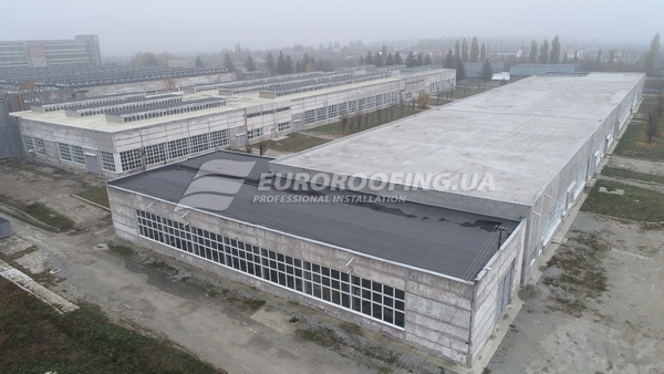 Устройство мембранной кровли Электрон