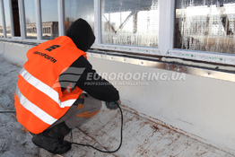 Устройство мембранной кровли Электрон