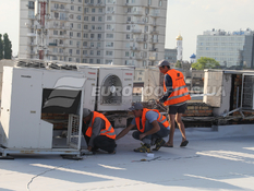Membrane roof installation Island