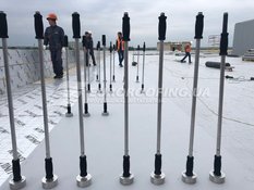 Flat roof installation Confectionery factory "Konti"