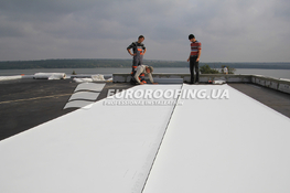 Flat roof installation Private house, Dniprove