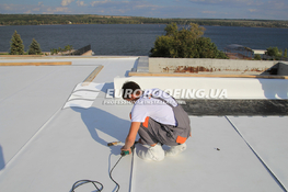 Flat roof installation Private house, Dniprove