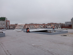 Commercial flat roof of PVC membrane CLASS SHOPPING MALL