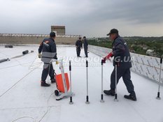 Flat roof installation Confectionery factory "Konti"