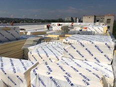 Flat roof installation Confectionery factory "Konti"