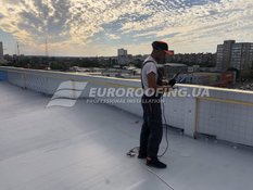 Commercial flat roof of PVC membrane CLASS SHOPPING MALL