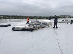 Flat roof installation Confectionery factory "Konti"