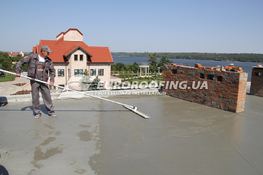 Flat roof installation Private house, Dniprove