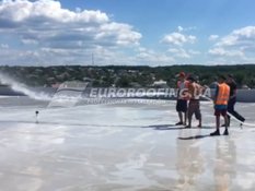 Flat roof installation Confectionery factory "Konti"
