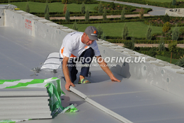 Flat roof installation Private house, Dniprove