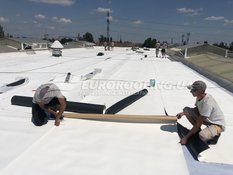 Flat roof installation Miroplast Factory