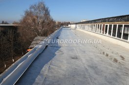 Влаштування мембранної покрівлі Електрон
