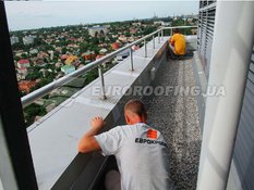 Flat roof waterproofing Khortytsia Palace