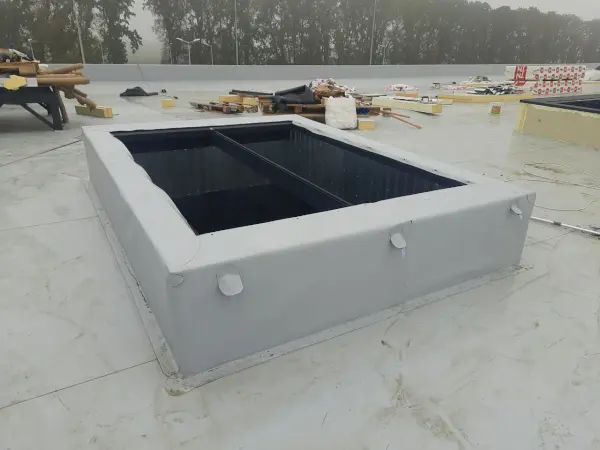 Car dealership roofing installation