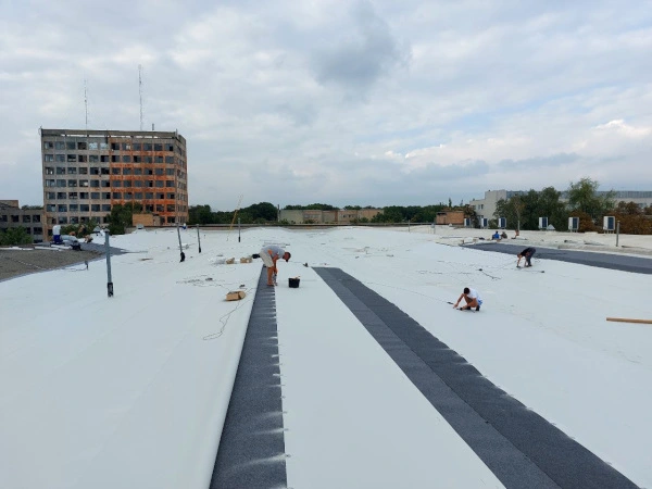 Roofing of the production hall